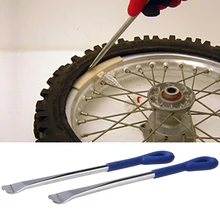VODOOL 2pcs Carbon Steel Tire Iron Set CT108 Spoon Type Motorcycle Tyre Repair Kit Core Tools for Various Vehicles