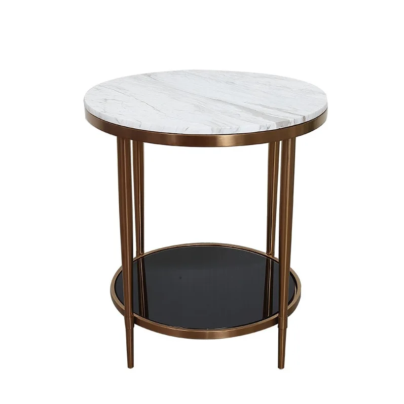 60 см (23 ") высокий круглый кофейный столик/50 см (19") Мраморный Топ