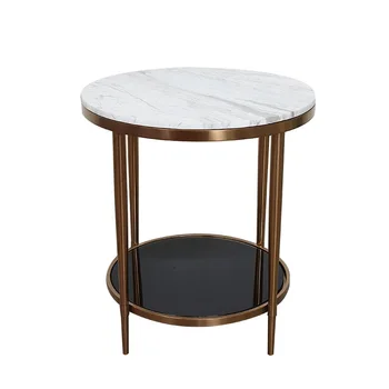 

60cm(23") High Round Coffee Table / 50cm(19") Marble Top