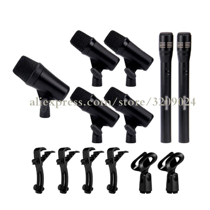Pro Drum Pickup Microphone Set Jazz Drum Percussion Condenser Microfone