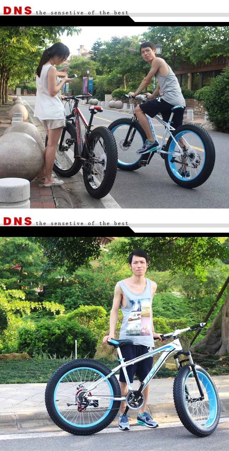 Top Original X-Front Brand Snowmobile 24,27 Speeds 26" Fat Tire MTB Mountain Bike Off-road gear reduction Beach Bike bicicleta 11 Top Original X-Front Brand Snowmobile 24,27 Speeds 26" Fat Tire MTB Mountain Bike Off-road gear reduction Beach Bike bicicleta 11