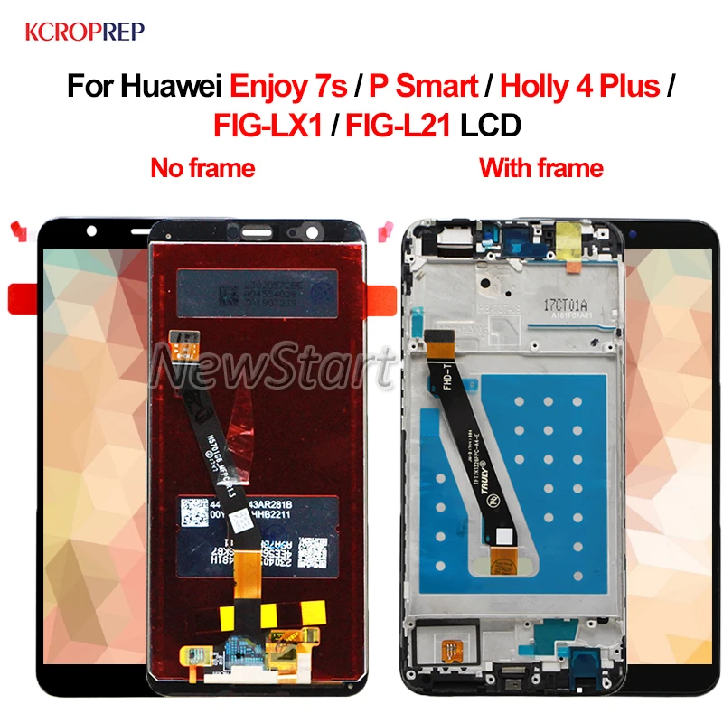 

For Huawei Enjoy 7s P Smart LCD Display Touch Screen Digitizer Assembly 5.65" For Huawei Holly 4 Plus FIG-LX1 FIG-L21 lcd
