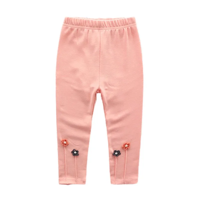 

2018 Autumn Girl Pants Baby Leggings Elastic Waist Girls Solid Pants Embroidery Kids Girl Clothing Trousers Infant Leggings