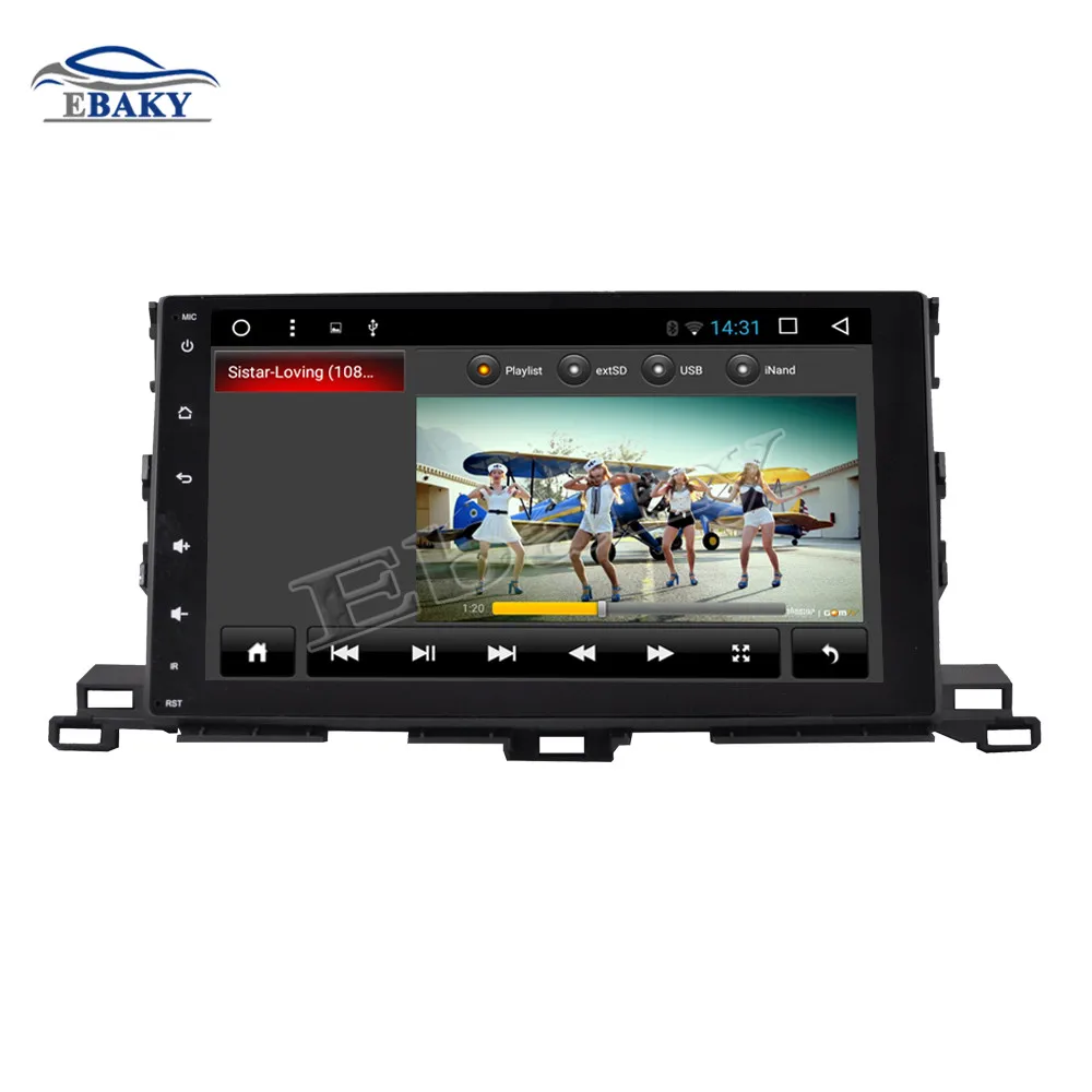 Clearance NaviTopia 10.1inch 1GB/2GB RAM Quad Core/Octa Core Android 7.1/8.1 Car DVD Radio for Toyota Highlander 2015 with GPS/maps 18