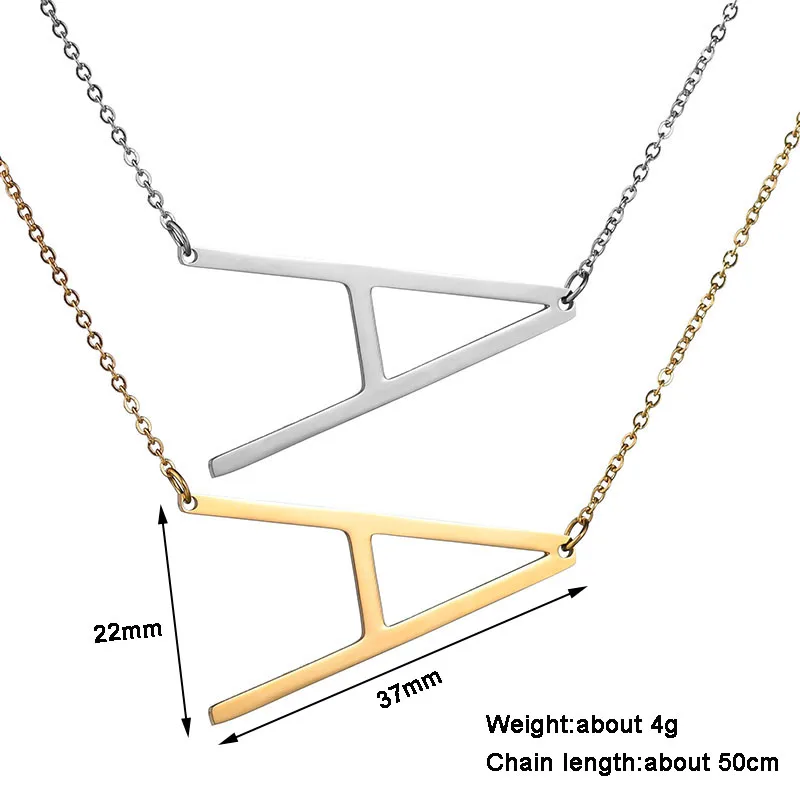 Atoztide Women Personalize A-Z 26 Alphabet Letter Necklace DIY Gold Chain Initial Name Pendant Necklace Customized Jewelry Gift Fashion Jewelry