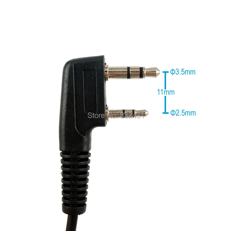 K type 2 Pin Microphone Earpiece Extended Cable 4 IMG_20170320_234905