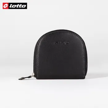

Leather zipper coin purse-Black