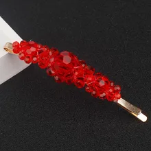 8,5 см хрустальные цветочные бусины ручной работы заколки Смешанные цвета Сплав заколки для волос аксессуары для укладки волос инструмент