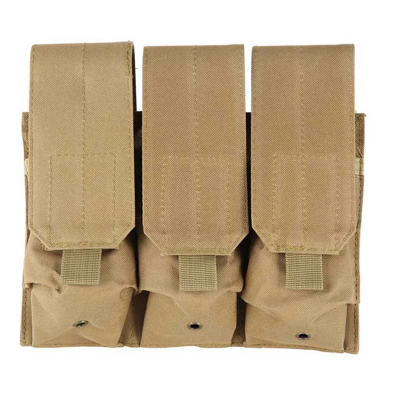 

Outdoor Hunting Pouch Airsoft Molle Tactical Triple Mag Magazine Pistol Handgun Shooting Combat Vest Tool Dump Drop Bag