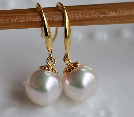 

11-12MM NATURAL SOUTH SEA PEARL EARRING