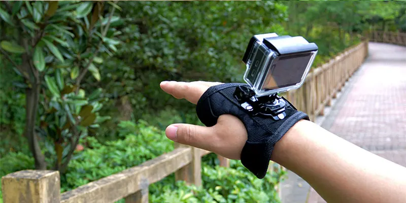 Glove Wrist Band 360 Degree Swivel Rotation Hand Strap Belt Tripod Mount For GoPro Hero 543+ For Go Pro SJCAM SJ4000 GP127L (9)