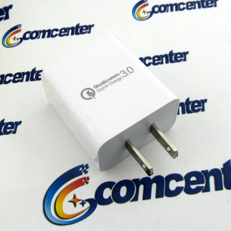 

Quick Charge 3.0 USB Port 5V 3A Wall Charger Adapter US Plug for HUAWEI XIAOMI Samsung Phone iPad iPhone White