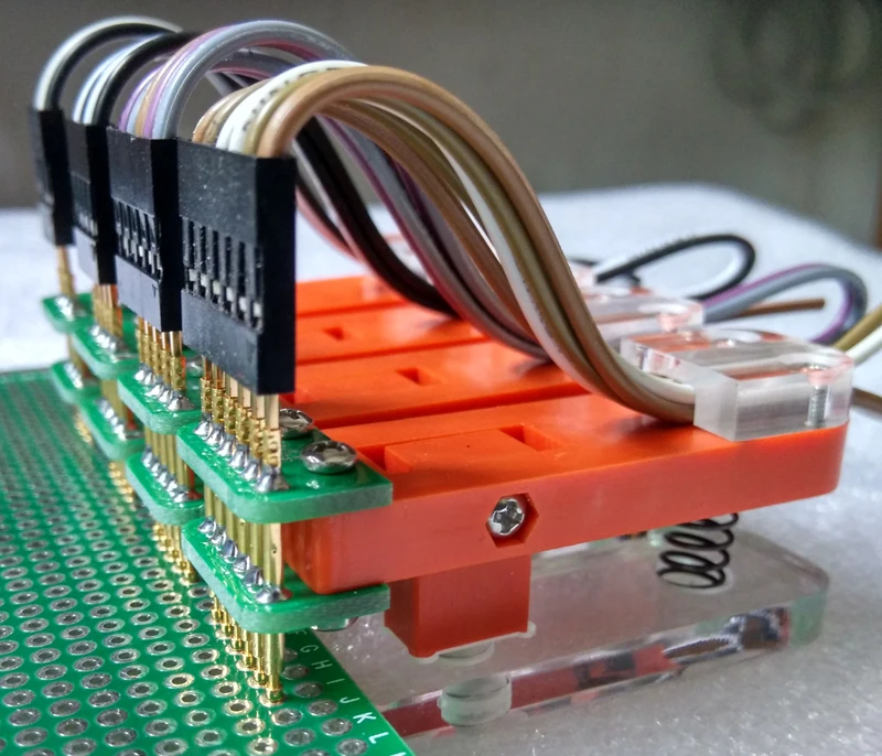 Online Soporte de prueba PCB accesorio de abrazadera Jig Sonda de descarga Programa de programación Burn 2,54 2 1,27
