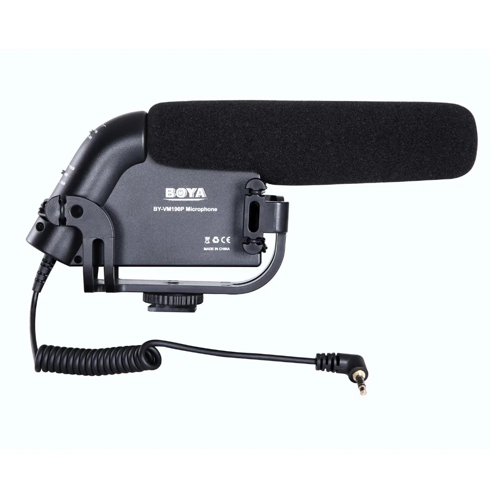 BOYA Electronic черный BY-VM190P камера установленная направленный микрофон для Gopro Canon Nikon sony камера s мини видеокамеры