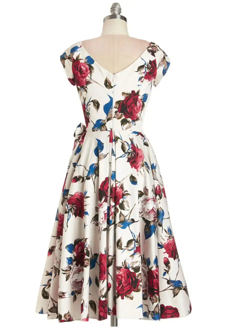 red swing dress plus size