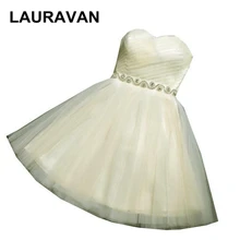 Vestidos formales тюль Романтический простой цвет шампанского синий персиковый милое бальное платье без бретелек Короткие платья для выпускного вечера