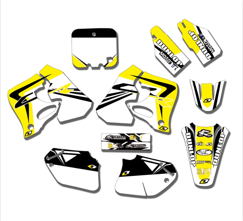 

Motorcycle Customized Number Name Full Stickes GRAPHICS BACKGROUND DECALS For Honda CR125 1995-1997 CR250 1995-1996 CR 125 250