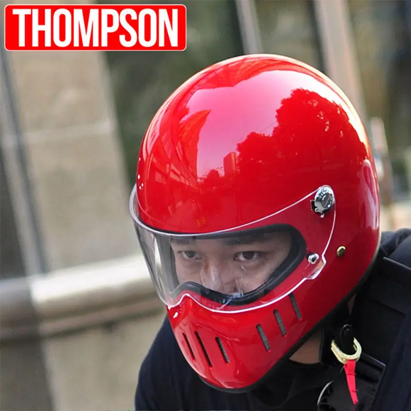 TT CO Томпсон мотоциклетный шлем с полным лицевым покрытием casco Мото шлем винтажный Чоппер Ретро шлем capacete de motocicleta TT CO Томпсон мотоциклетный шлем с полным лицевым покрытием casco Мото шлем винтажный Чоппер Ретро шлем capacete de motocicleta