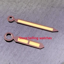 2 стрелки светящиеся оранжевые руки для 47 мм 45 мм корпус eta 6497,6498 движение