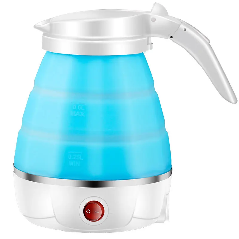 

Mini Portable Silicone Folding Electric Water Kettle Auto Power-Off Stainless Steel Travel Electric Kettle 500Ml