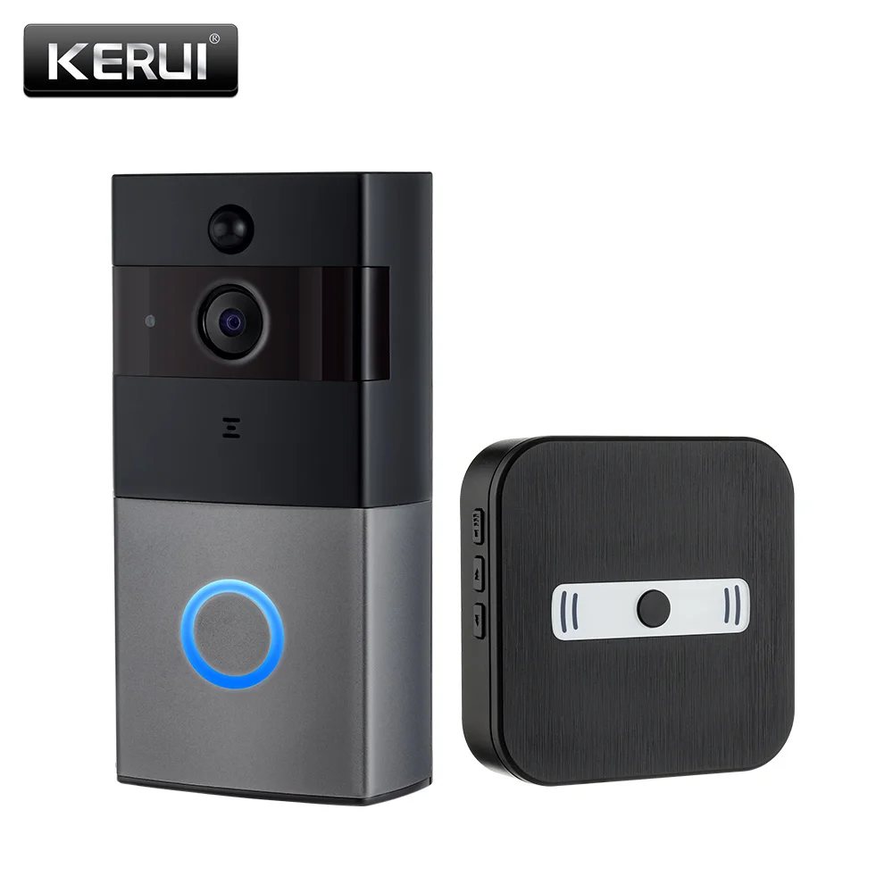 

KERUI IP08 Smart Wireless WIFI Video Doorbell Home Intercom 1080P IP Camera two-Ways Audio Night Vision Phone APP Monitoring