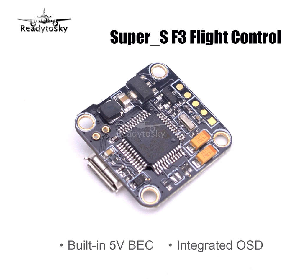 

NEW Super_S F3 Flight Control built-in 5V BEC Integrated OSD for Indoor Brushless Mini FPV Racing Drone Quadcopter