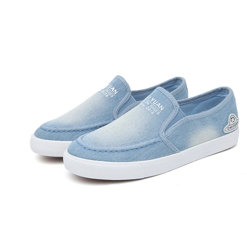 women's denim loafers