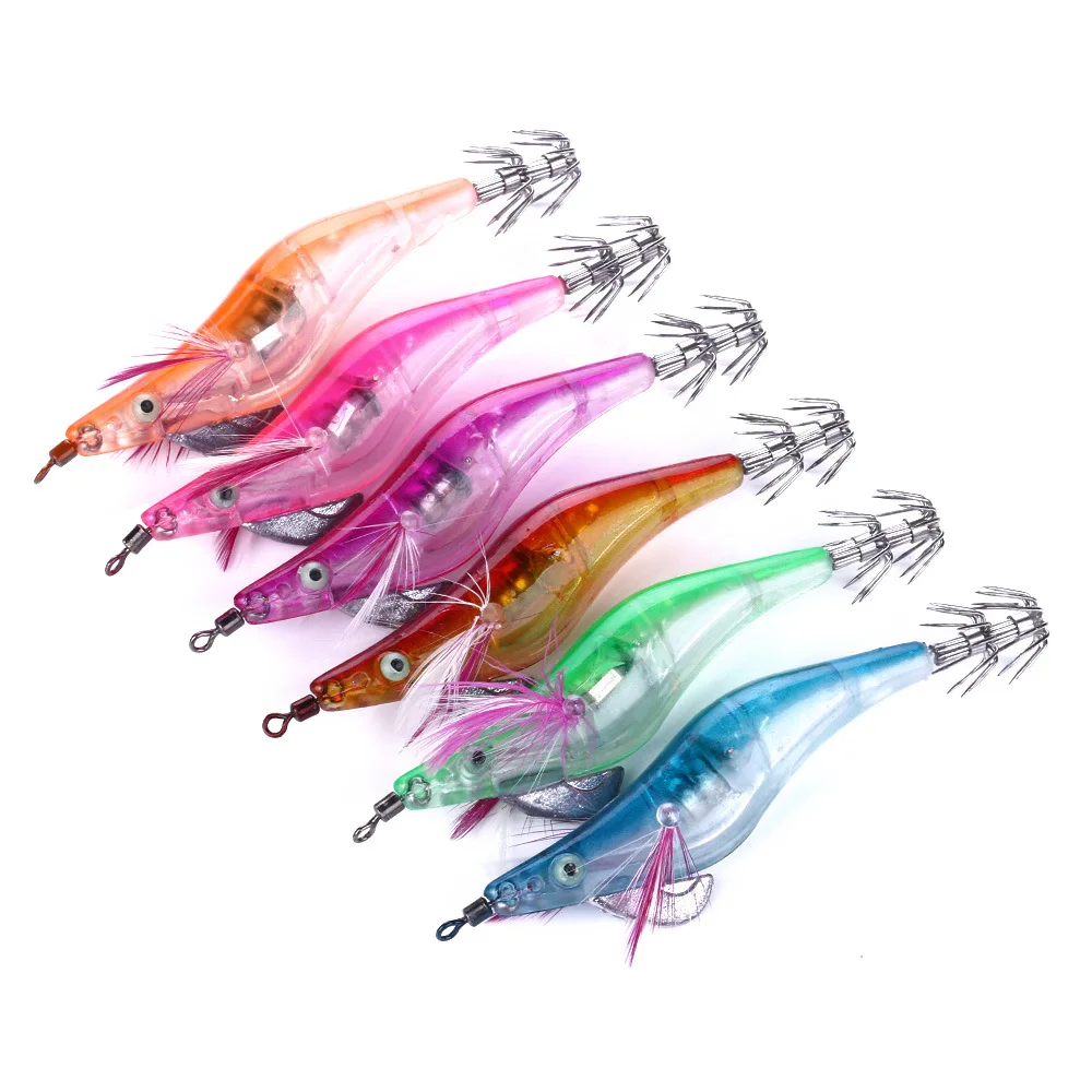 

Artificial shrimp fishing lure isca artificial Luminous bait shone fish lure Electronic shrimp Sea fishing Squid bait