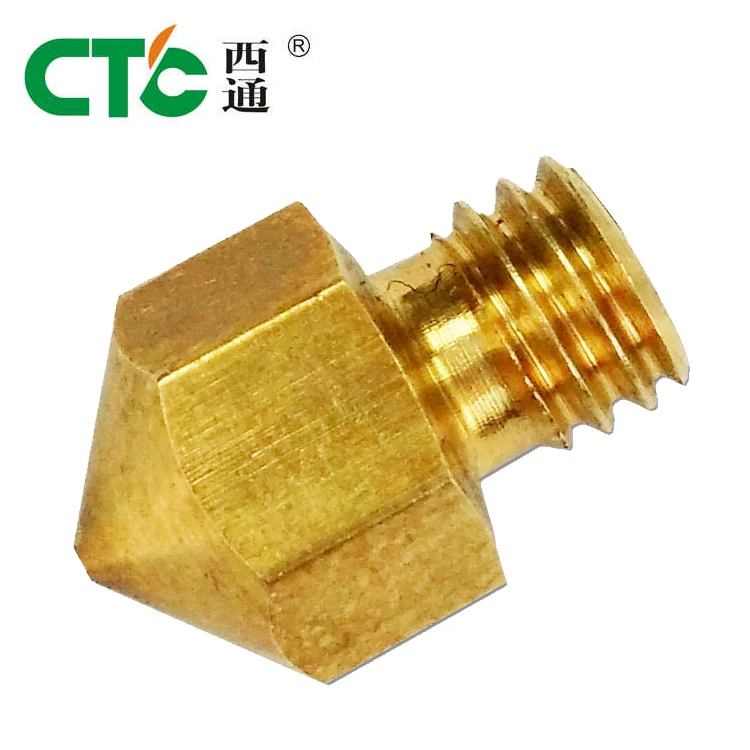 

8pcs/lots 3D Printer MK8 Extruder Nozzle Size 0.4mm Print Head For Makerbot Ultimaker 3D Printer 1.75MM
