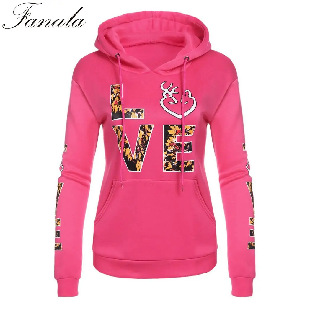 2017 New Fashion Women Autumn Winter Hoodies Long Sleeve