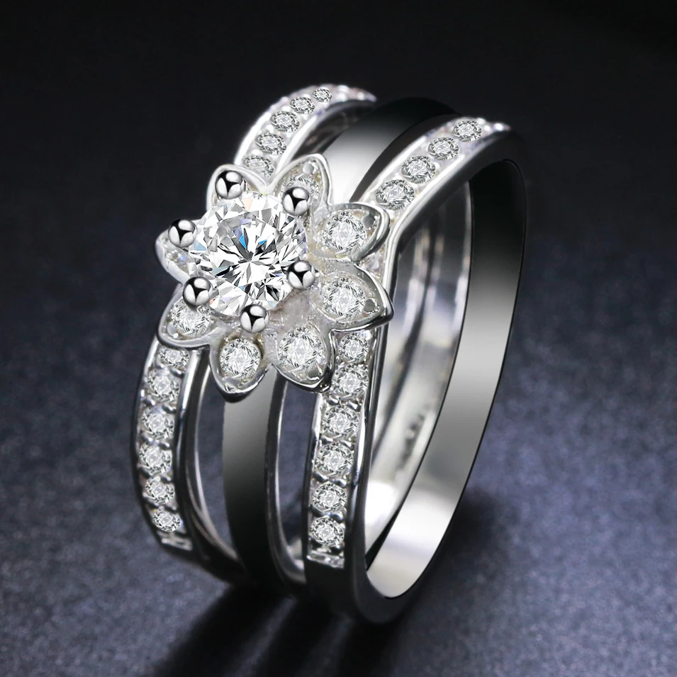 NEW ARRIVAL elegant RING Silver color durable Plated exquisite Ring