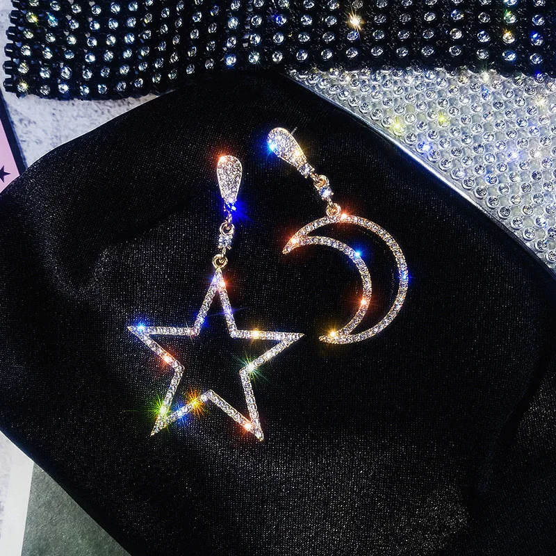 FYUAN блестящие асимметрия Висячие серьги для женщин Bijoux (украшения своими руками)