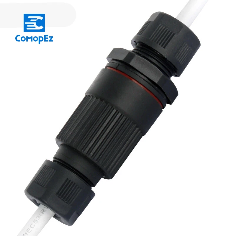 

10pc 3 pin Wire Waterproof Terminal Connector CA8-PG9-3P Quickly Connected Sealed IP68 Retardant Junction Boxes Connector