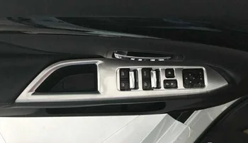 

High quality 4pcs Car door lift window switch decoration cover,4pcs inner door handle frame for Mitsubishi outlander 2016-2019