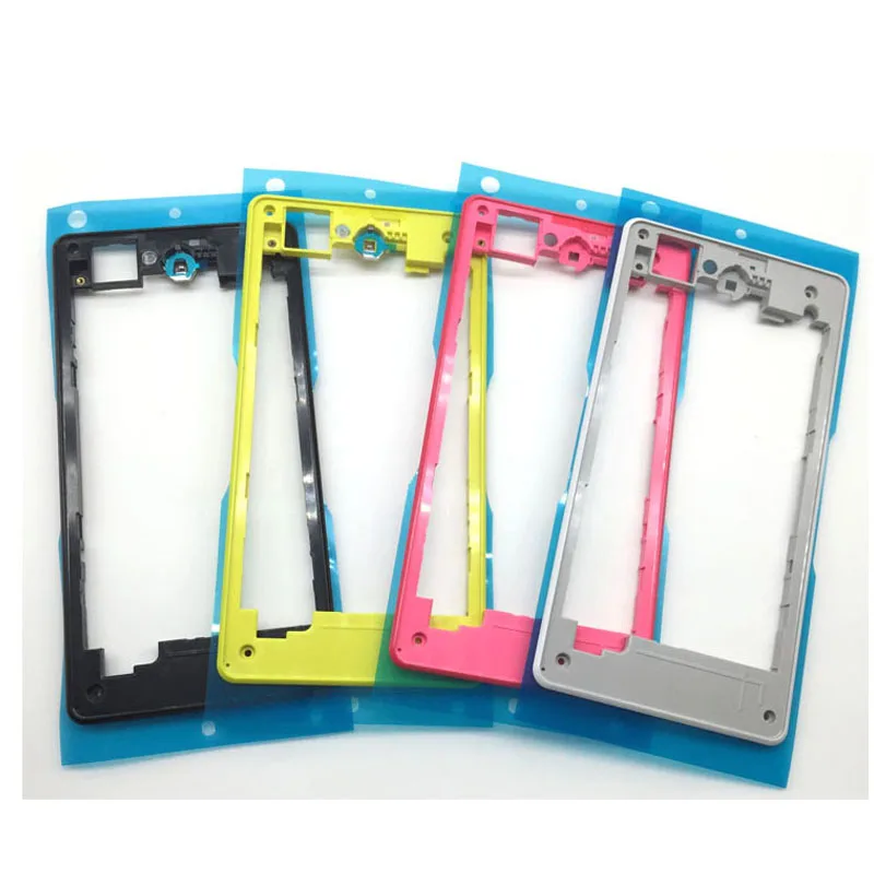 

Fitted Case Z1 mini Rear Housing Middle Plate Frame Spare Part With Adhesive For Sony Xperia Z1 Compact D5503 Back Rear Frame