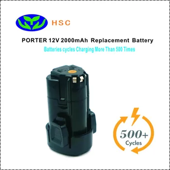 

PTC12B 2000mAh 12V Li-ion Battery Replacement PORTER PCL12BLX Original Battery
