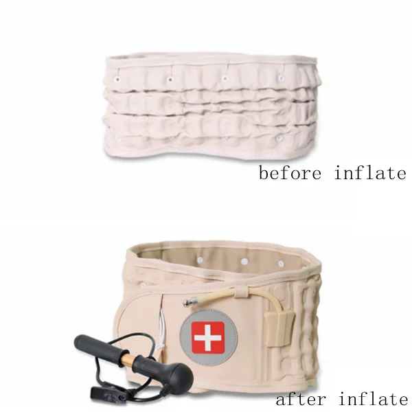 JMRON CR-801 Air Traction Back Brace Waist Belt Appoġġ Lumbari Pain Release Massager