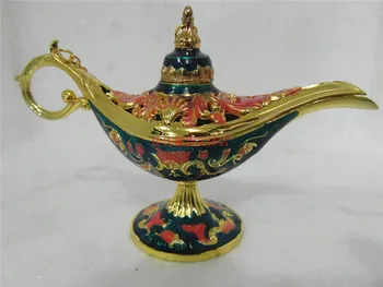 

Blue lamp Festival auspicious wishes fly to Phnom Penh Russian tea Pot Al--addin Pakistan lamp Decoration BRASS Silver