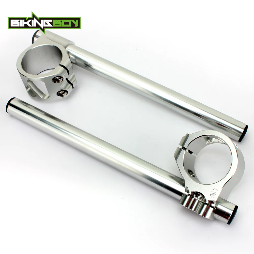 BIKINGBOY 50 мм 7/" Клип Ons руль для Kawasaki ZX6R ZX-6R 600 636 2003 2004 2005 2006 2007 2008 ZX10R 2006-2010 ZX14 04-10