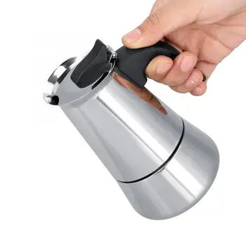 

Stainless Steel Coffee Kettle Mocha Espresso Latte Percolator Stove Coffee Maker Pot Percolator Drink Cafetiere Latte Stovetop
