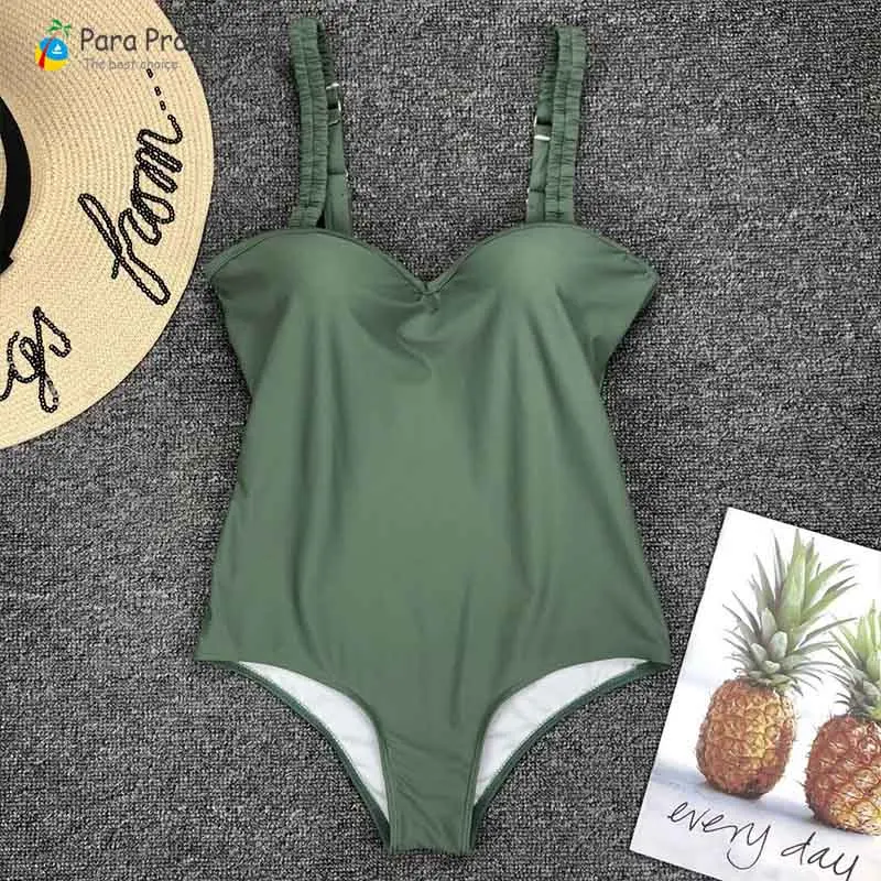 Ретро слитный купальник с глубоким v-образным вырезом, монокини, пляжная одежда, Леопардовый купальник для женщин, топ, стильный купальный костюм, высококачественный купальник - Цвет: Зеленый