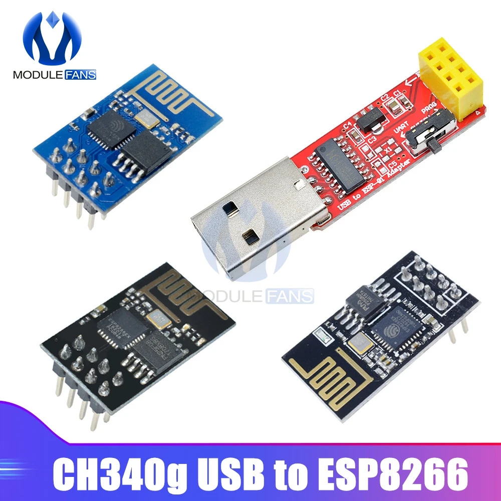 CH340 USB к ESP8266 серийный ESP-01 ESP-01S ESP01 ESP01S беспроводной Wifi разработчик плата модуль для Arduino программист адаптер