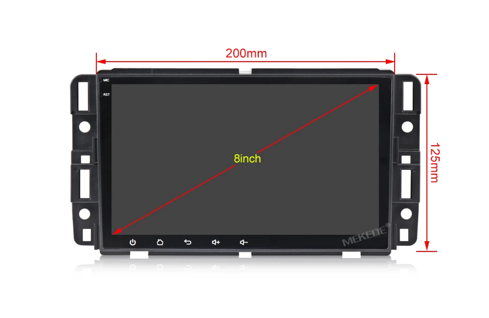 Cheap MEKEDE android system car radio player for GMC Yukon Tahoe Acadia Hummer H2 Tahoe Traverse BUICK Enclave gps navigation 3