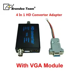 Новейший 4 в 1 AHD/TVI/CVI/CVBS конвертер видеосигнала HDMI/VGA/SVBS. Прямая поставка с фабрики