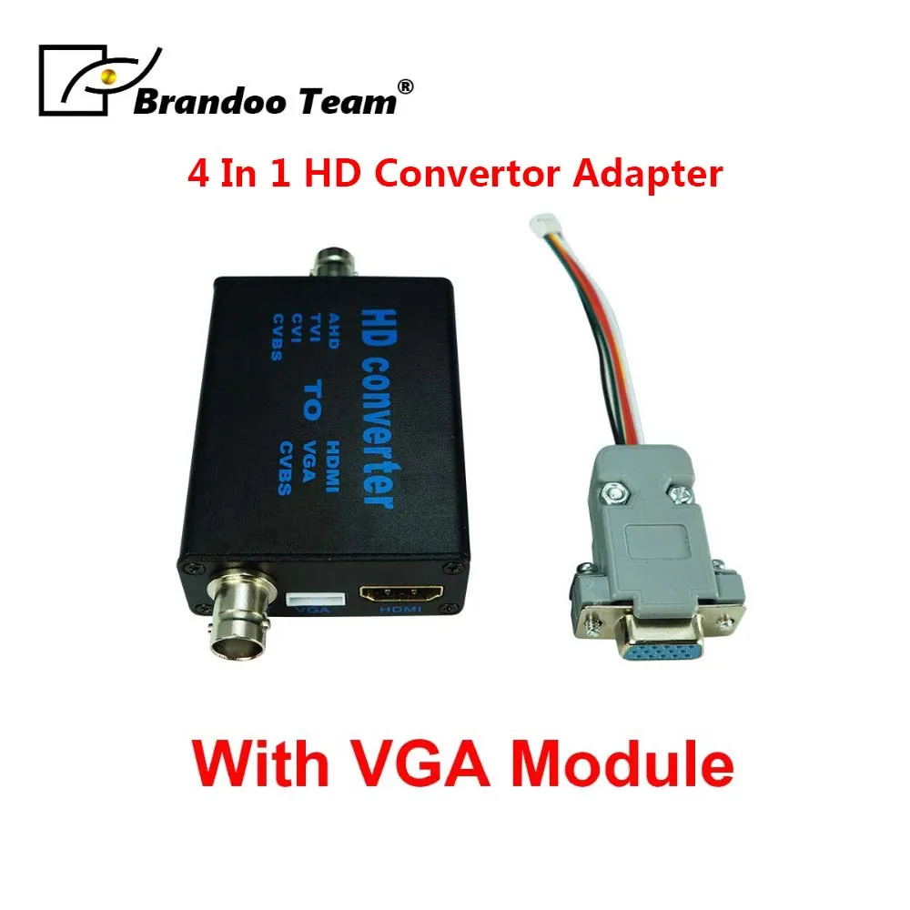 

BRANDOO 1080P HD Convetor adapter AHD/TVI/CVI/CVBS to CVBS video signal converter.Factory direct,Free shipping.