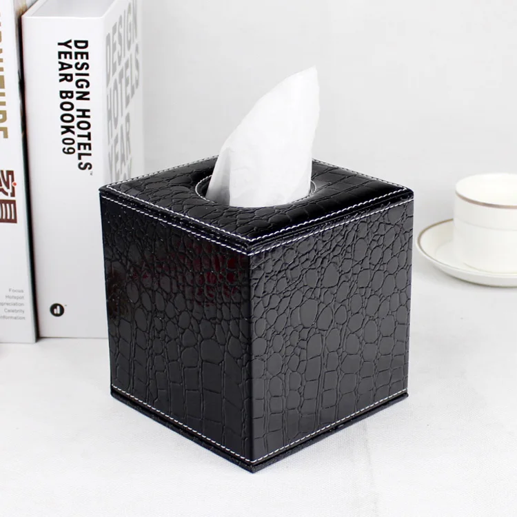 Hot Square Wooden Leather Roll Tissue Box Canister Holder Napkin Hot Square Wooden Leather Roll Tissue Box Canister Holder Napkin Toilet Paper Dispenser Case Home Office Car 246b In Bo From