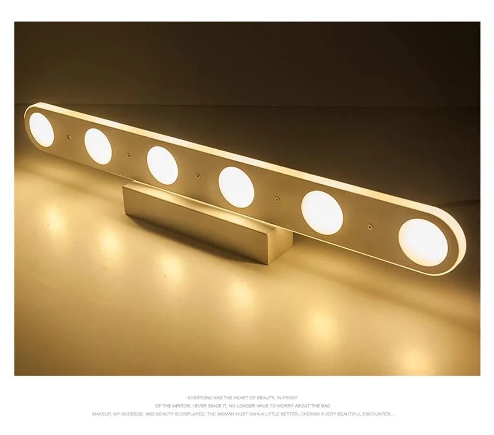 Современный белый светодиодный настенный светильник в чердаке для ванной комнаты, косметическое зеркало, настенный светильник, бра в стиле лофт, светодиодный светильник для помещений