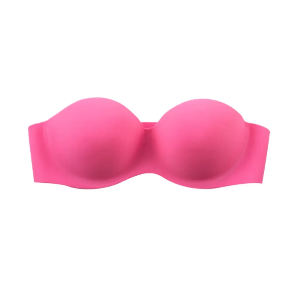 

Women Sexy Soild Color Magic Push Up Bra Strapless Bras Underwired Back Band Bra