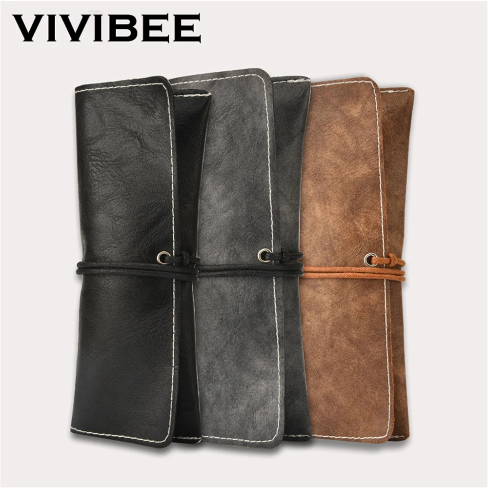 Женские и мужские очки VIVIBEE PU Leather мягкий кожаный чехол для очков футляр защитная