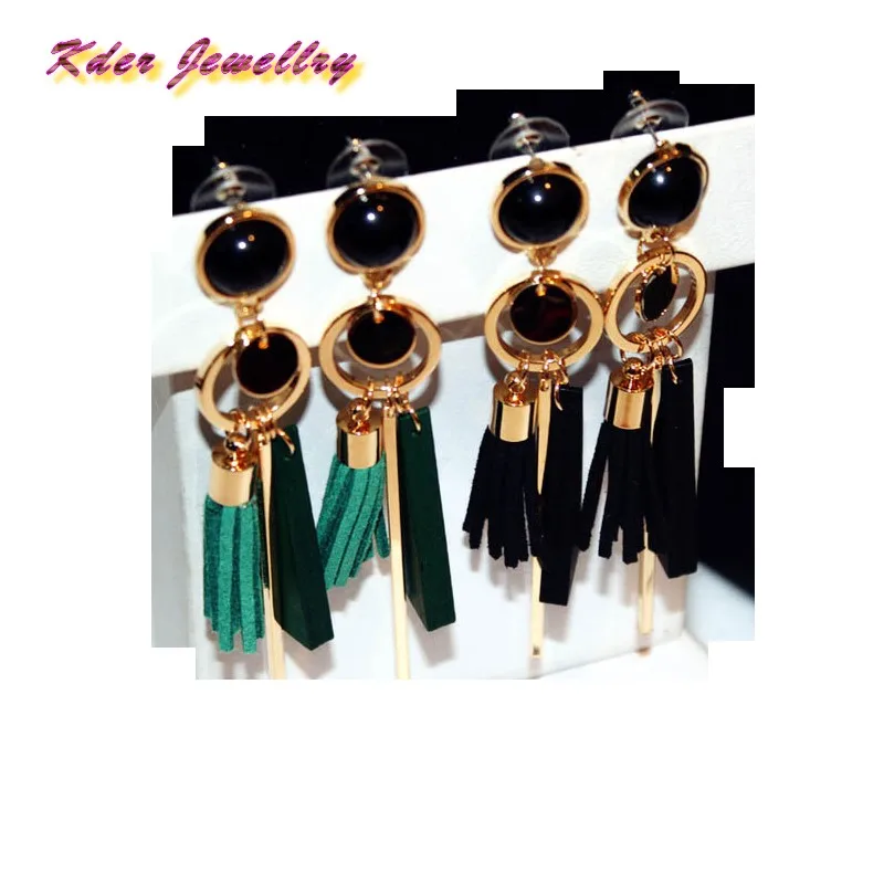 

European and American exaggerated long Circle Earrings women's earrings size:9.9*3.5CM